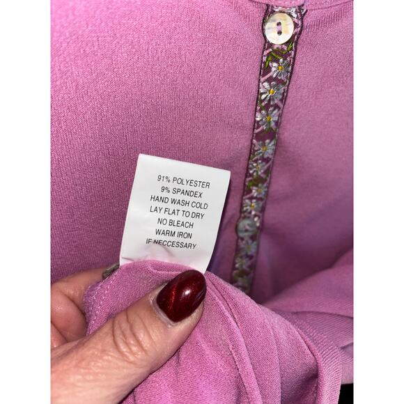 Rabbit Rabbit Rabbit 14 petite pink floral cardigan - Picture 8 of 9